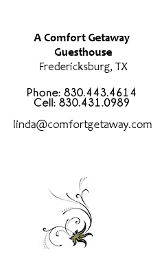 A Comfort Getaway Guesthouse - Fredericksburg Tx Contact Information