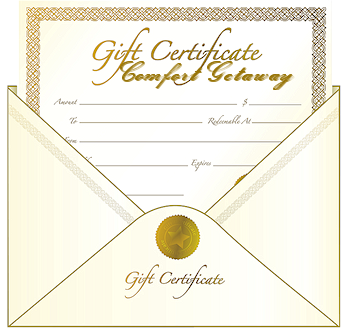 Comfort Getway Gift Certificate