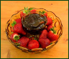 Strawberries and Chocolate at A Comfort Getaway Guesthouse